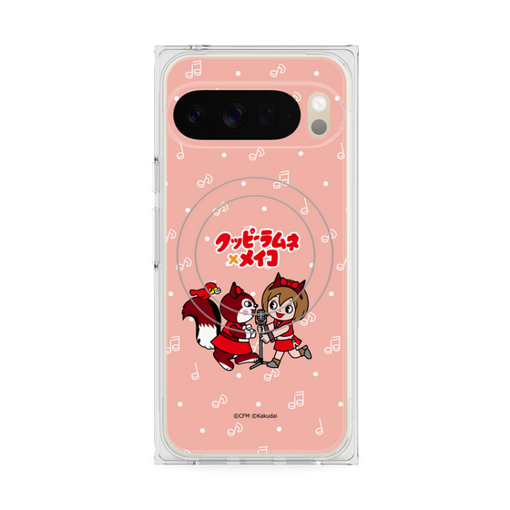 プレミアムスクエアケース with Pixelsnap［ 初音ミク×クッピーラムネ - MEIKO×ラム - デフォルメイラスト ］