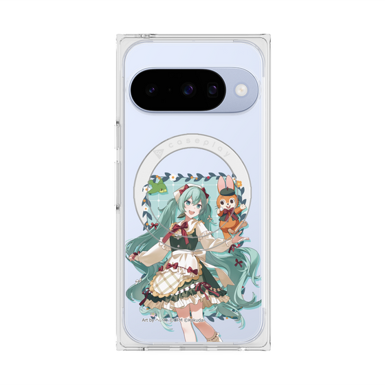 プレミアムスクエアケース with Pixelsnap［ 初音ミク×クッピーラムネ - 初音ミク×クッピー - 等身イラスト1 ］