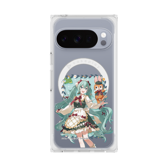 プレミアムスクエアケース with Pixelsnap［ 初音ミク×クッピーラムネ - 初音ミク×クッピー - 等身イラスト1 ］