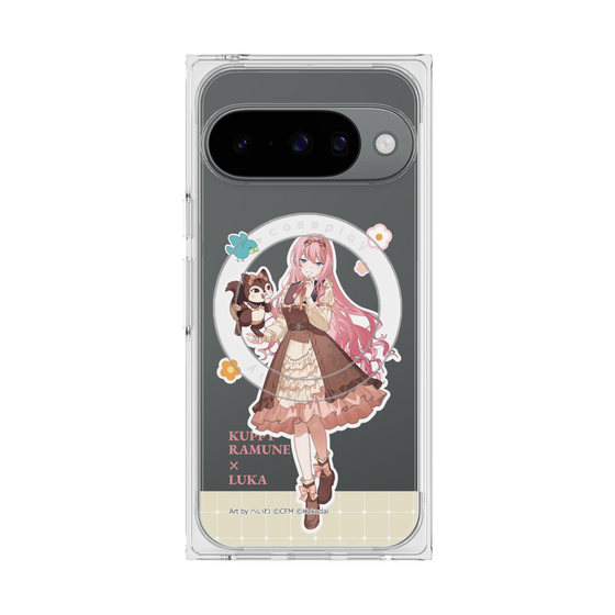 プレミアムスクエアケース with Pixelsnap［ 初音ミク×クッピーラムネ - 巡音ルカ×ラム - 等身イラスト2 ］