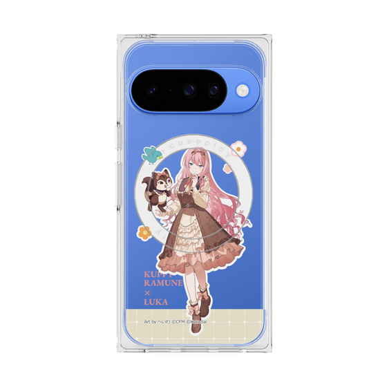 プレミアムスクエアケース with Pixelsnap［ 初音ミク×クッピーラムネ - 巡音ルカ×ラム - 等身イラスト2 ］