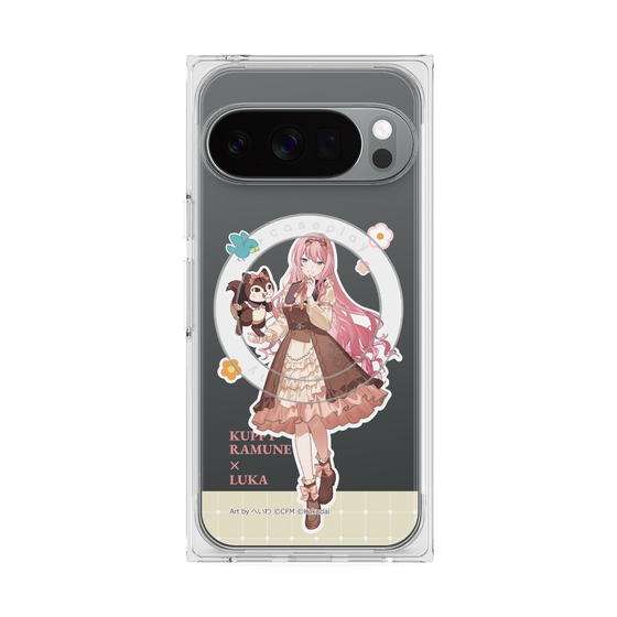 プレミアムスクエアケース with Pixelsnap［ 初音ミク×クッピーラムネ - 巡音ルカ×ラム - 等身イラスト2 ］