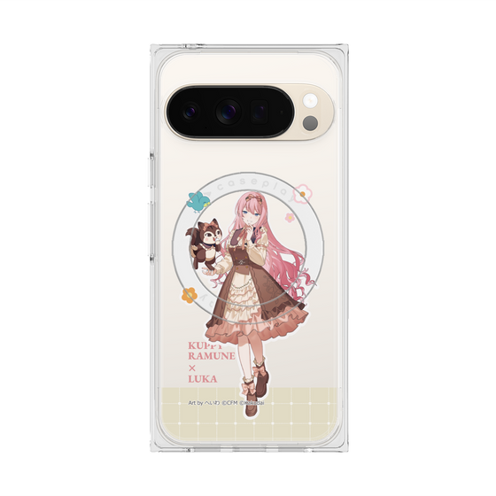 プレミアムスクエアケース with Pixelsnap［ 初音ミク×クッピーラムネ - 巡音ルカ×ラム - 等身イラスト2 ］