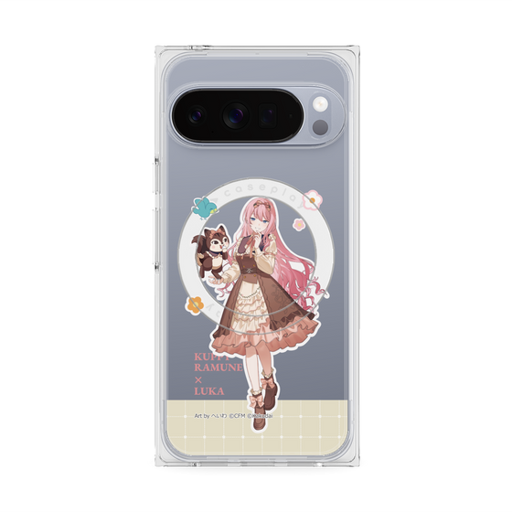 プレミアムスクエアケース with Pixelsnap［ 初音ミク×クッピーラムネ - 巡音ルカ×ラム - 等身イラスト2 ］