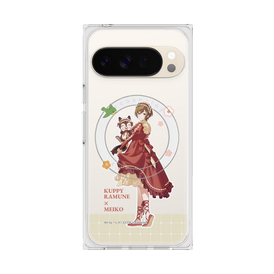プレミアムスクエアケース with Pixelsnap［ 初音ミク×クッピーラムネ - MEIKO×ラム - 等身イラスト2 ］