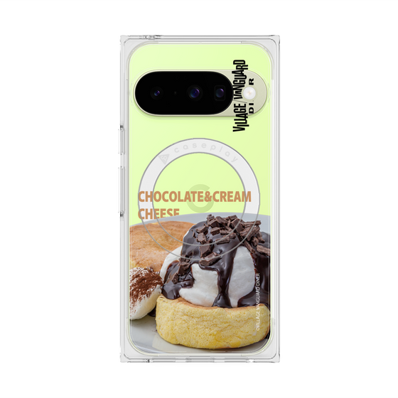 プレミアムスクエアケース with Pixelsnap［ ヴィレッジヴァンガードダイナー - チョコレート&クリームチーズパンケーキ ］