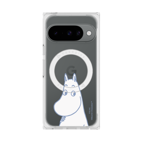 プレミアムスクエアケース with Pixelsnap［ MOOMIN - Familiar face ］