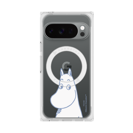 プレミアムスクエアケース with Pixelsnap［ MOOMIN - Familiar face ］