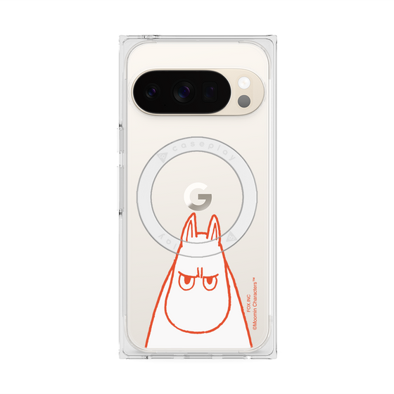 プレミアムスクエアケース with Pixelsnap［ MOOMIN - Angry face ］