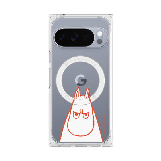 プレミアムスクエアケース with Pixelsnap［ MOOMIN - Angry face ］