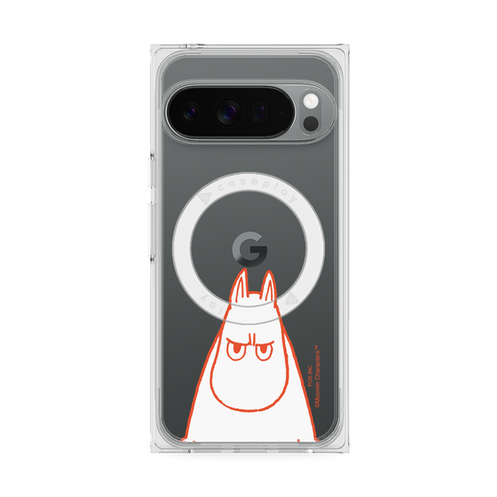 プレミアムスクエアケース with Pixelsnap［ MOOMIN - Angry face ］