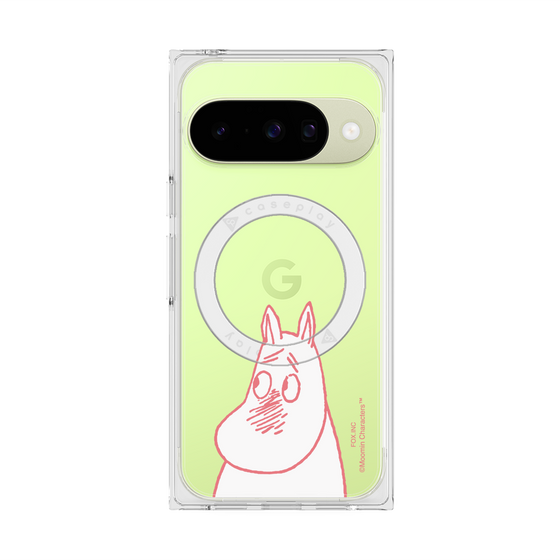 プレミアムスクエアケース with Pixelsnap［ MOOMIN - Blushing face ］