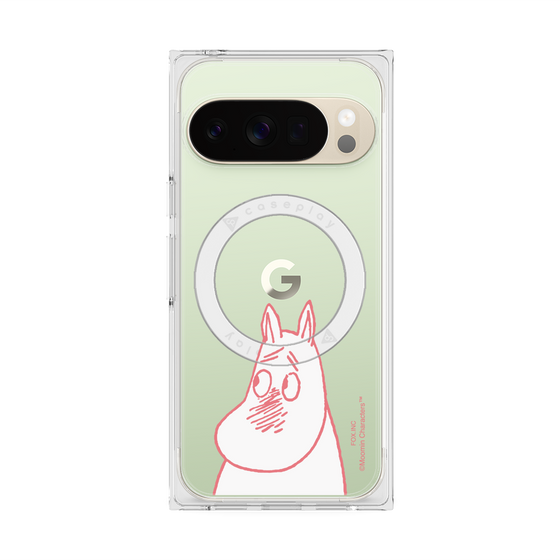 プレミアムスクエアケース with Pixelsnap［ MOOMIN - Blushing face ］