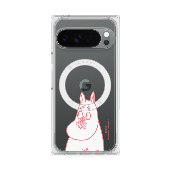 プレミアムスクエアケース with Pixelsnap［ MOOMIN - Blushing face ］