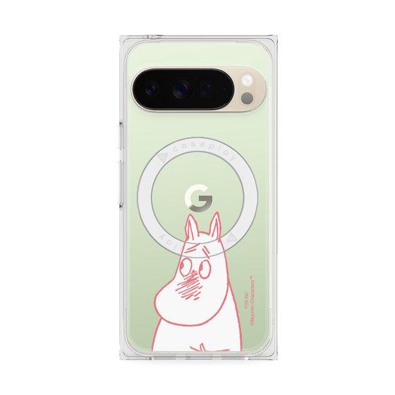 プレミアムスクエアケース with Pixelsnap［ MOOMIN - Blushing face ］