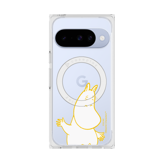 プレミアムスクエアケース with Pixelsnap［ MOOMIN - Happy face ］