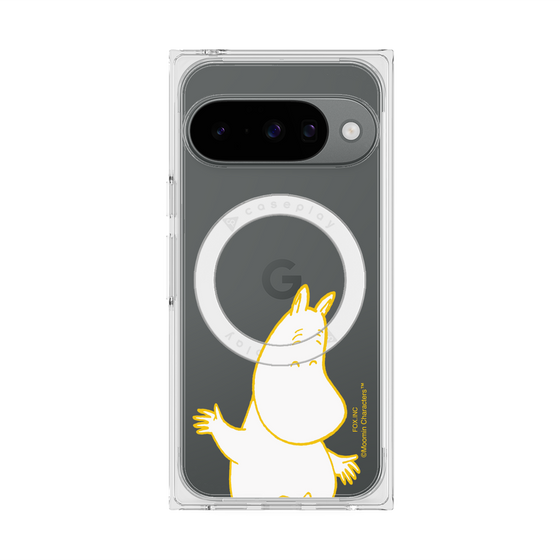 プレミアムスクエアケース with Pixelsnap［ MOOMIN - Happy face ］