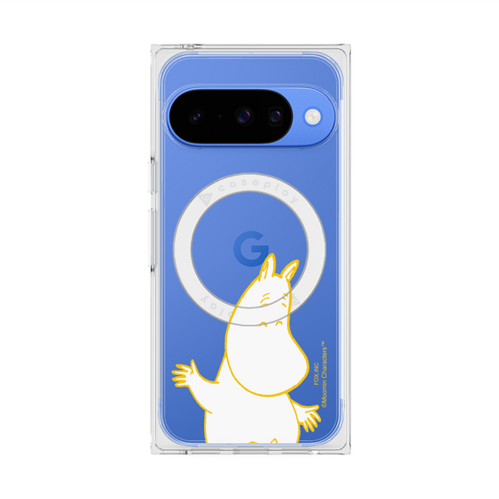 プレミアムスクエアケース with Pixelsnap［ MOOMIN - Happy face ］
