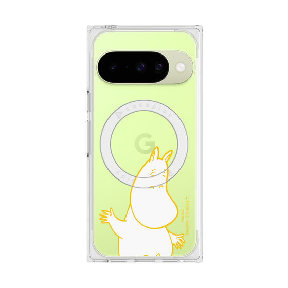 プレミアムスクエアケース with Pixelsnap［ MOOMIN - Happy face ］
