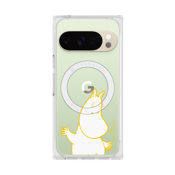 プレミアムスクエアケース with Pixelsnap［ MOOMIN - Happy face ］