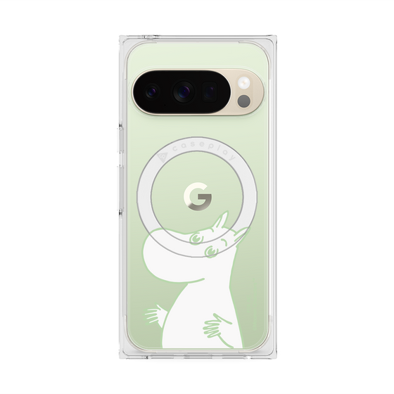 プレミアムスクエアケース with Pixelsnap［ MOOMIN - Sparkling face ］