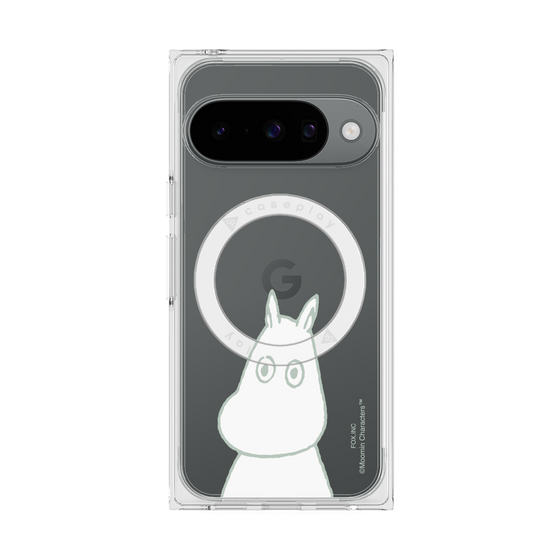 プレミアムスクエアケース with Pixelsnap［ MOOMIN - Troubled face ］