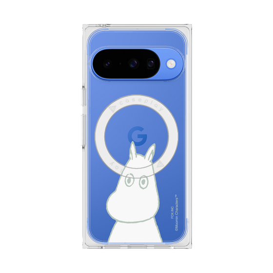 プレミアムスクエアケース with Pixelsnap［ MOOMIN - Troubled face ］