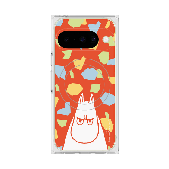 プレミアムスクエアケース with Pixelsnap［ MOOMIN - Angry face - color ］