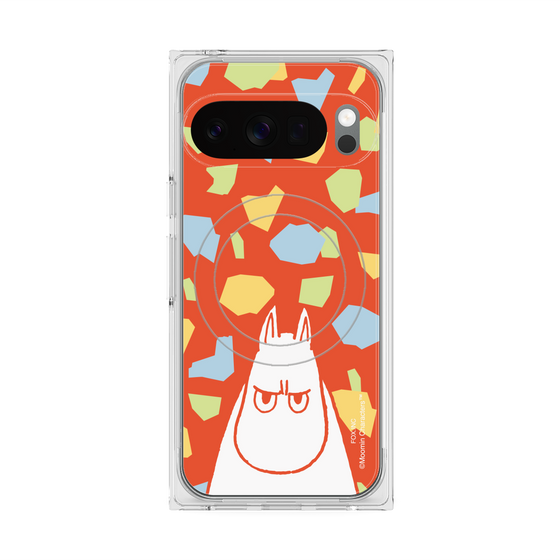 プレミアムスクエアケース with Pixelsnap［ MOOMIN - Angry face - color ］