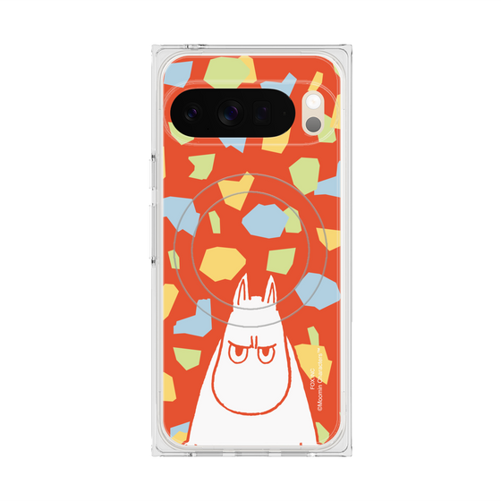 プレミアムスクエアケース with Pixelsnap［ MOOMIN - Angry face - color ］