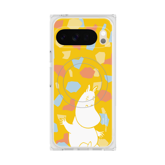 プレミアムスクエアケース with Pixelsnap［ MOOMIN - Happy face - color ］