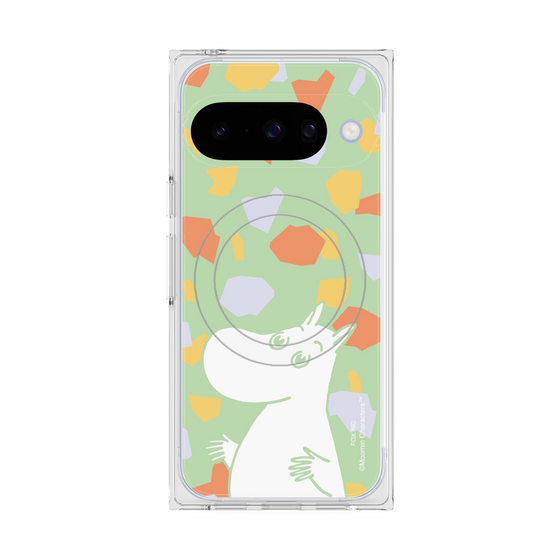 プレミアムスクエアケース with Pixelsnap［ MOOMIN - Sparkling face - color ］