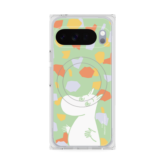 プレミアムスクエアケース with Pixelsnap［ MOOMIN - Sparkling face - color ］