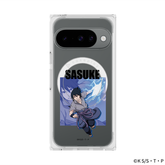 プレミアムスクエアケース with Pixelsnap［ NARUTO -ナルト- 疾風伝 - うちはサスケ ］