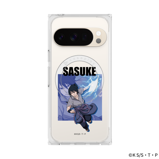 プレミアムスクエアケース with Pixelsnap［ NARUTO-ナルト- 疾風伝 - うちはサスケ ］