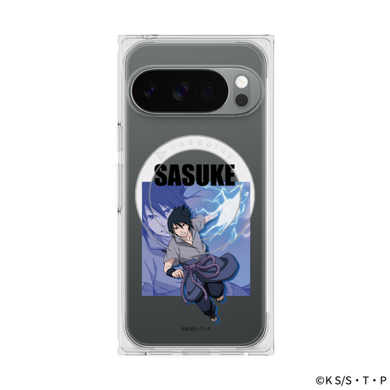 プレミアムスクエアケース with Pixelsnap［ NARUTO -ナルト- 疾風伝 - うちはサスケ ］