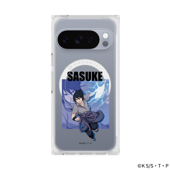 プレミアムスクエアケース with Pixelsnap［ NARUTO -ナルト- 疾風伝 - うちはサスケ ］