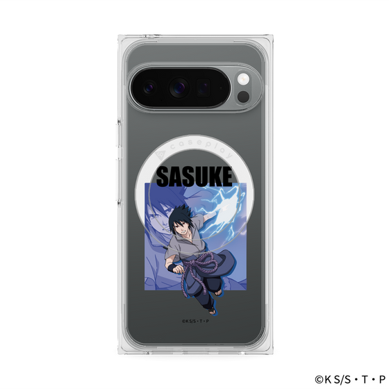 プレミアムスクエアケース with Pixelsnap［ NARUTO -ナルト- 疾風伝 - うちはサスケ ］