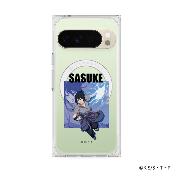 プレミアムスクエアケース with Pixelsnap［ NARUTO -ナルト- 疾風伝 - うちはサスケ ］