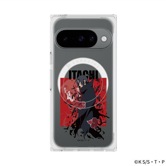 プレミアムスクエアケース with Pixelsnap［ NARUTO -ナルト- 疾風伝 - うちはイタチ ］