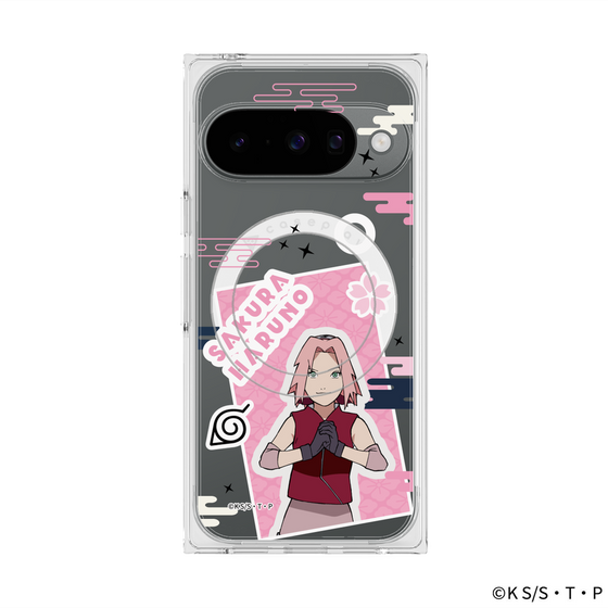 プレミアムスクエアケース with Pixelsnap［ NARUTO -ナルト- 疾風伝 - ステッカー - 春野サクラ ］