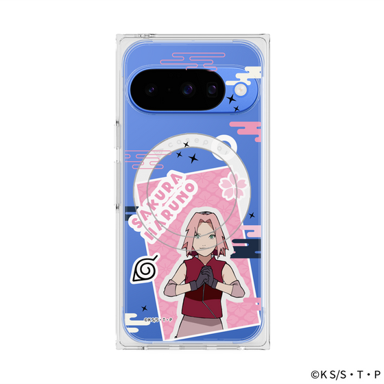 プレミアムスクエアケース with Pixelsnap［ NARUTO -ナルト- 疾風伝 - ステッカー - 春野サクラ ］