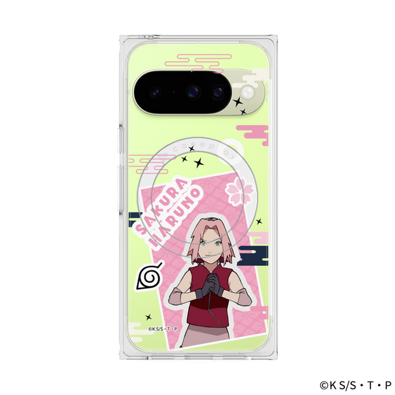 プレミアムスクエアケース with Pixelsnap［ NARUTO -ナルト- 疾風伝 - ステッカー - 春野サクラ ］