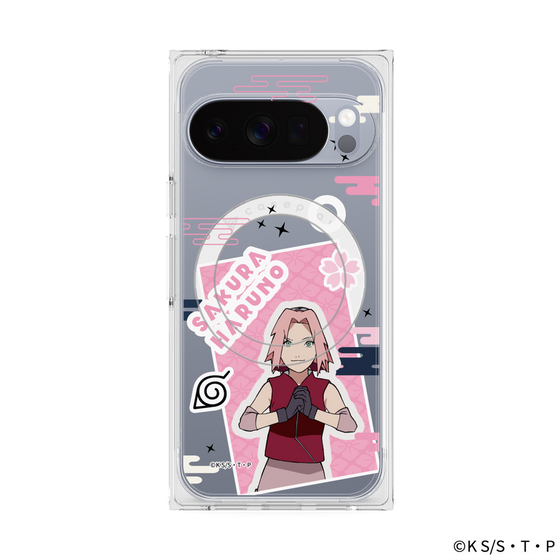 プレミアムスクエアケース with Pixelsnap［ NARUTO -ナルト- 疾風伝 - ステッカー - 春野サクラ ］