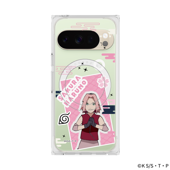 プレミアムスクエアケース with Pixelsnap［ NARUTO -ナルト- 疾風伝 - ステッカー - 春野サクラ ］