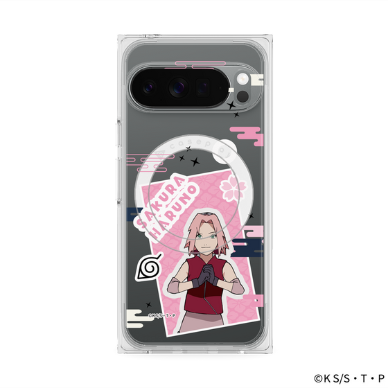 プレミアムスクエアケース with Pixelsnap［ NARUTO -ナルト- 疾風伝 - ステッカー - 春野サクラ ］