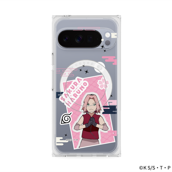 プレミアムスクエアケース with Pixelsnap［ NARUTO -ナルト- 疾風伝 - ステッカー - 春野サクラ ］