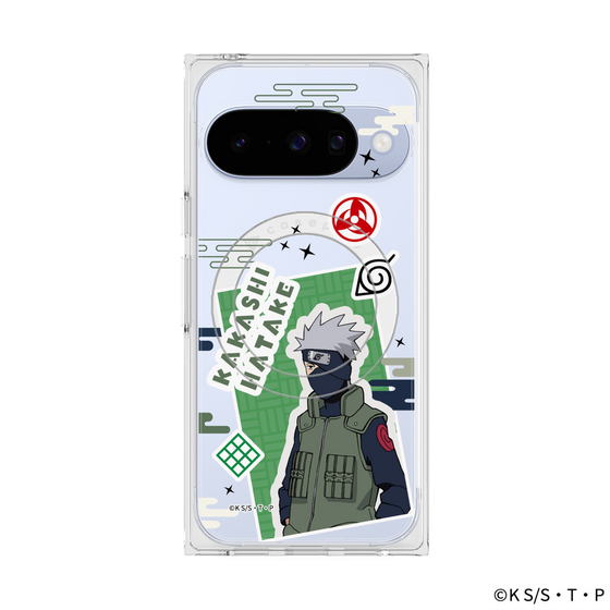 プレミアムスクエアケース with Pixelsnap［ NARUTO-ナルト- 疾風伝 - ステッカー - はたけカカシ ］