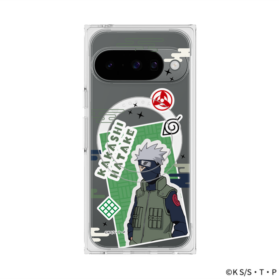 プレミアムスクエアケース with Pixelsnap［ NARUTO -ナルト- 疾風伝 - ステッカー - はたけカカシ ］