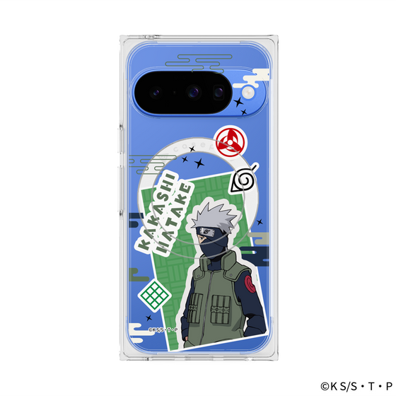 プレミアムスクエアケース with Pixelsnap［ NARUTO -ナルト- 疾風伝 - ステッカー - はたけカカシ ］